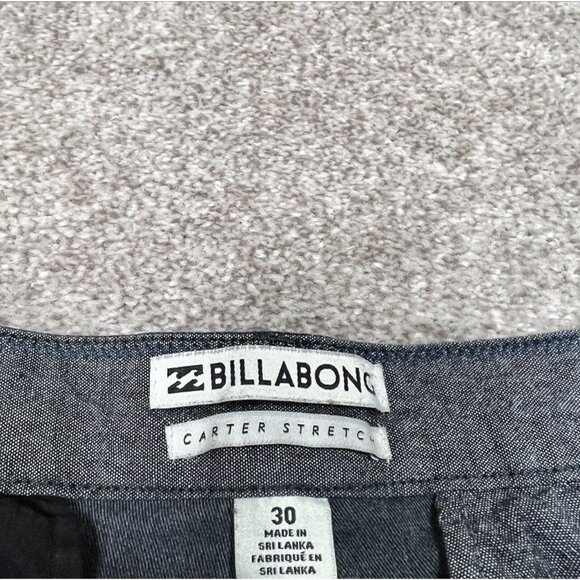 Billabong Shorts Carter Stretch Men’s Gray Pockets Size 30 - Picture 10 of 10
